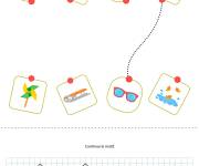 Coloriage Jeux objets &agrave; relier