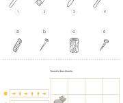 Coloriage Jeux relie les outils