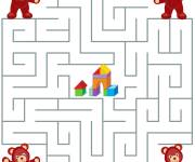 Coloriage Labyrinthe ours jeux en ligne