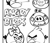Coloriage Angry Birds Jeux pour enfant