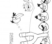 Coloriage Angry Birds jeux vidéo