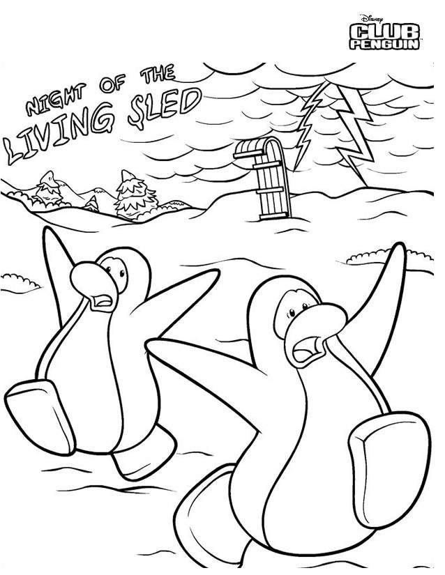 Coloriage et dessins gratuits Club Penguin Affiche à imprimer