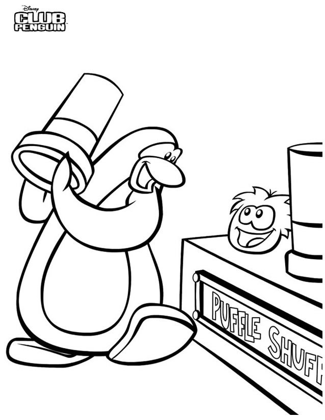 Coloriage et dessins gratuits Club Penguin Walt Disney à imprimer