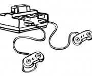 Coloriage Console Jeux vid&eacute;o