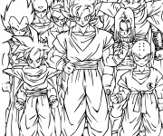 Coloriage Dragon Ball Z Personnages