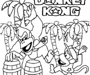 Coloriage et dessins gratuit Jeux Vidéo Donkey Kong à imprimer