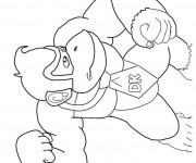 Coloriage jeux vidéo Donkey Kong couleur