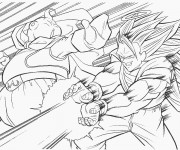 Coloriage jeux vidéo Dragon Ball Z