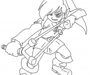 Coloriage jeux vidéo Personnage magique