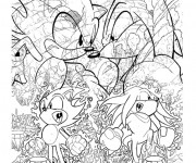 Coloriage jeux vidéo Sonic Boom