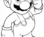 Coloriage Jeux Video Super Mario