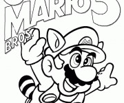 Coloriage jeux vidéo Super Mario Bros
