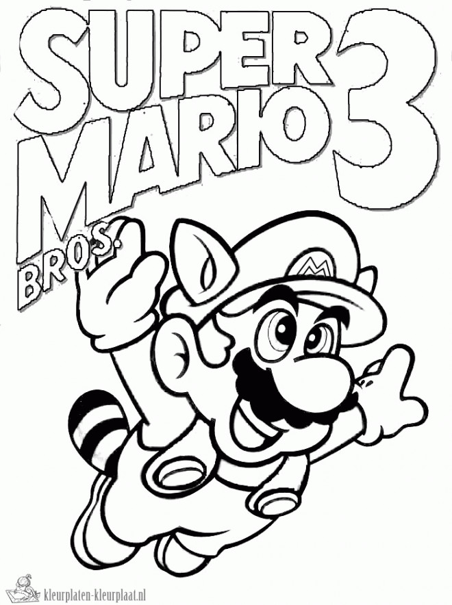 Coloriage et dessins gratuits jeux vidéo Super Mario Bros à imprimer