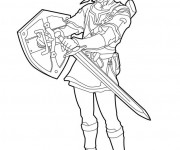 Coloriage jeux vid&eacute;o Zelda