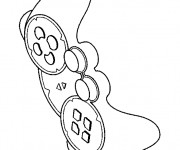 Coloriage Manette de Jeux Vid&eacute;o