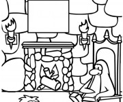 Coloriage Paysage Club Penguin