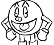 Coloriage Personnage jeux vid&eacute;os rigolo