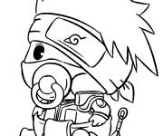 Coloriage B&eacute;b&eacute; Hatake Kakashi