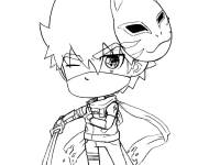 Coloriage Chibi Kakashi Anbu