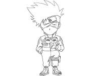Coloriage et dessins gratuit Chibi Kakashi Hatake à imprimer