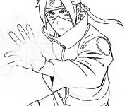 Coloriage Chidori Kakashi de l'anime