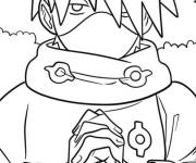 Coloriage Entra&icirc;nement Kakashi