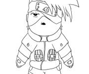 Coloriage Figurine Kakashi