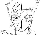 Coloriage Fusion Toby et Kakashi Hatake