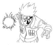 Coloriage Hatake Kakashi agressif