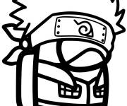 Coloriage Hatake Kakashi de Among Us