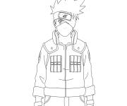 Coloriage Hatake Kakashi debout