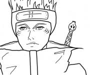 Coloriage Hatake Kakashi en flamme