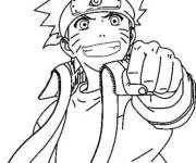 Coloriage Hatake Kakashi enthousiaste