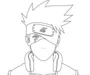 Coloriage Hatake Kakashi gratuit
