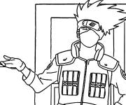 Coloriage Hatake Kakashi heureux