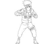 Coloriage Hatake Kakashi sur ordi