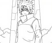 Coloriage Hokage Kakashi de l'anime