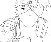 Coloriage Illustration de Kakashi Hatake