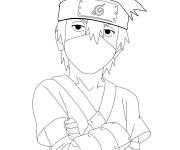 Coloriage Jeune ninja Kakashi Hatake