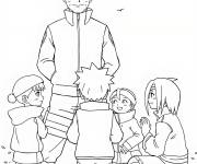 Coloriage Kakashi avec les enfants