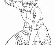 Coloriage Kakashi des Anbu Black Ops