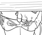 Coloriage Kakashi en col&egrave;re