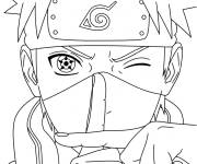 Coloriage Kakashi en signe