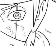 Coloriage Kakashi gros plan