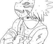 Coloriage Kakashi Hatake &agrave; Anbu
