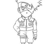 Coloriage et dessins gratuit Kakashi Hatake de bande anim&eacute; à imprimer
