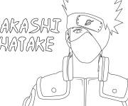 Coloriage Kakashi Hatake de l'anime