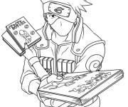 Coloriage Kakashi Hatake de manga