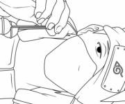Coloriage Kakashi Hatake d&eacute;taill&eacute;