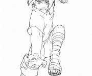 Coloriage Kakashi Hatake en plein air